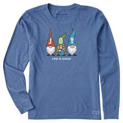 Women's Joy Gnomes Long Sleeve Crusher Tee