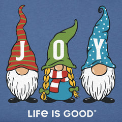 Women's Joy Gnomes Long Sleeve Crusher Tee