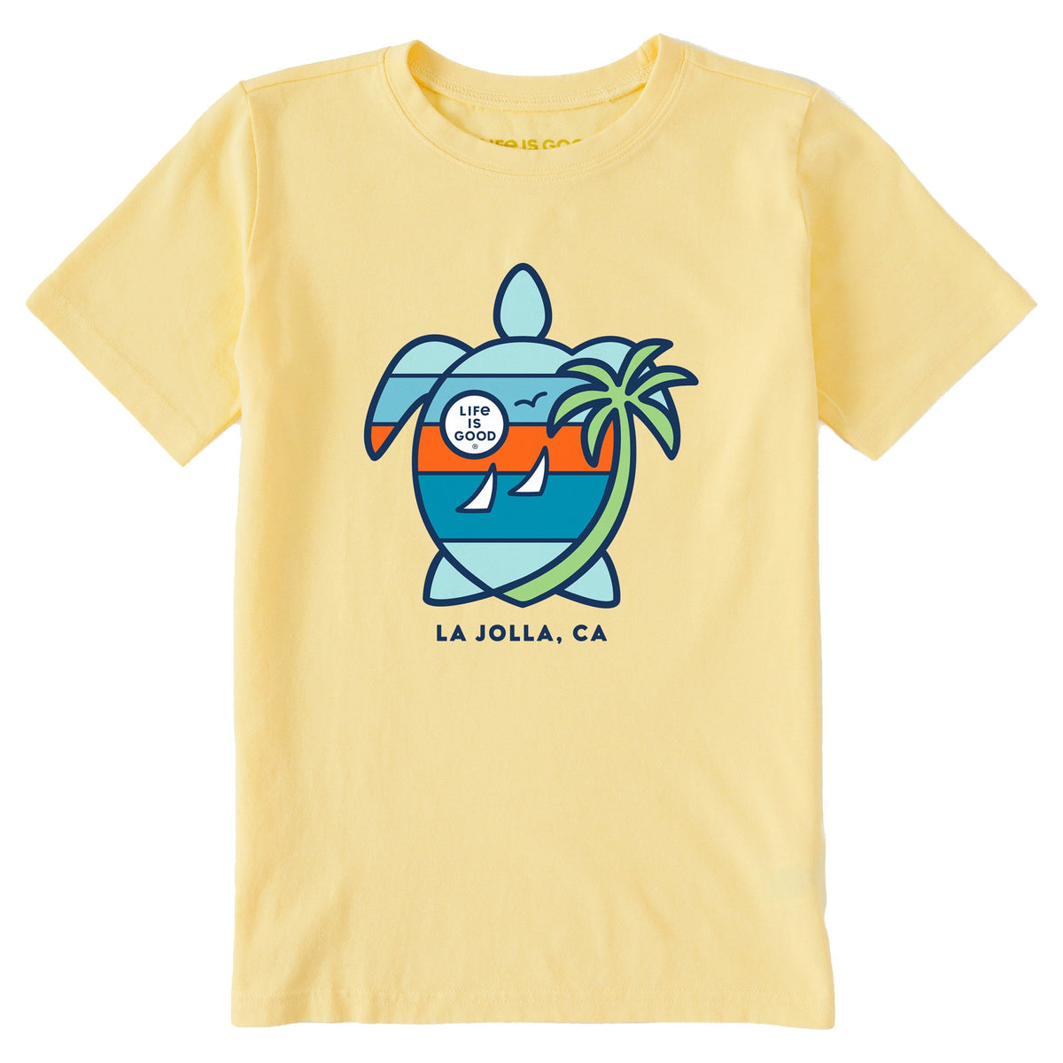 Kids ND Turtle Sailboats La Jolla Short Sleeve Crusher Tee