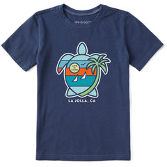 Kids ND Turtle Sailboats La Jolla Short Sleeve Crusher Tee