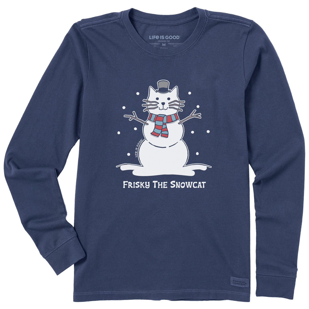 Women's Frisky the Snowcat Long Sleeve Crusher Tee