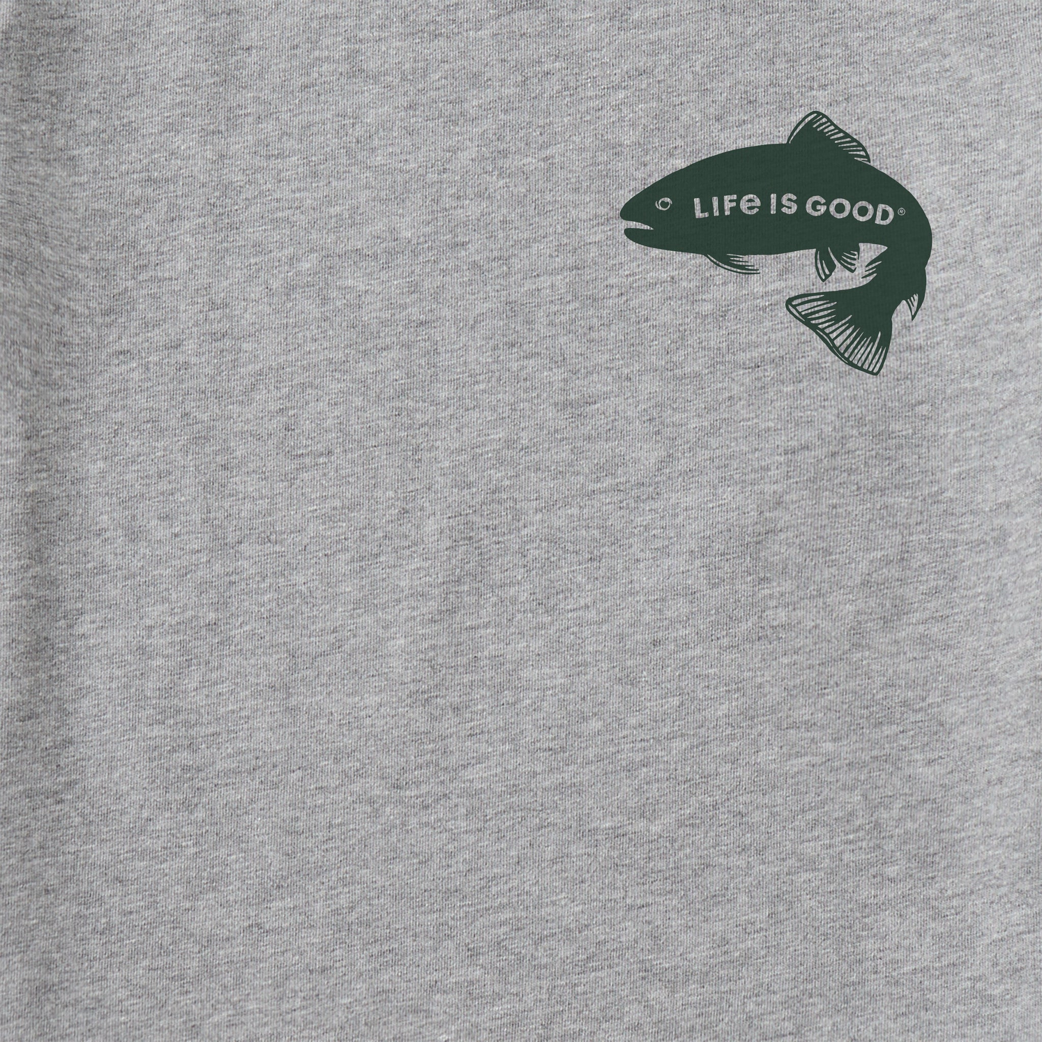 Men's Jumping Fishscape Long Sleeve Crusher Tee