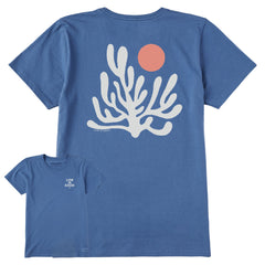 Women's Coral Sunset Short Sleeve Crusher Tee