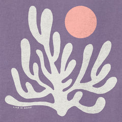 Women's Coral Sunset Short Sleeve Crusher Boxy Tee