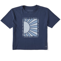 Women's Don't It Always Seem to Go Short Sleeve Crusher Boxy Tee