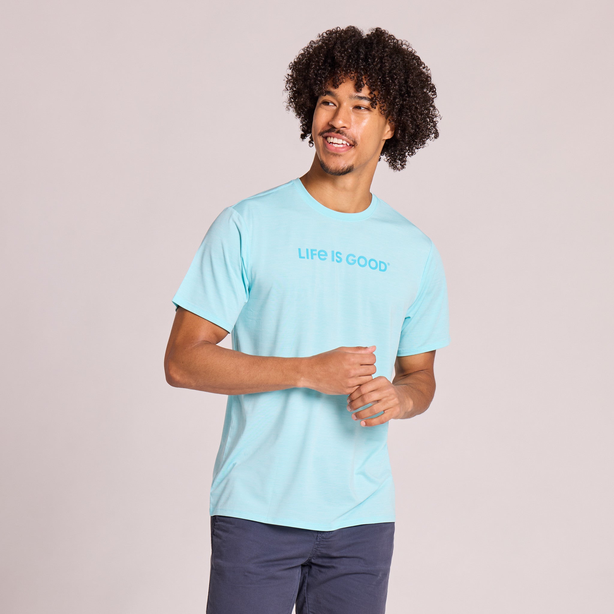Men's Life is Good Short Sleeve Sun Crusher Tee