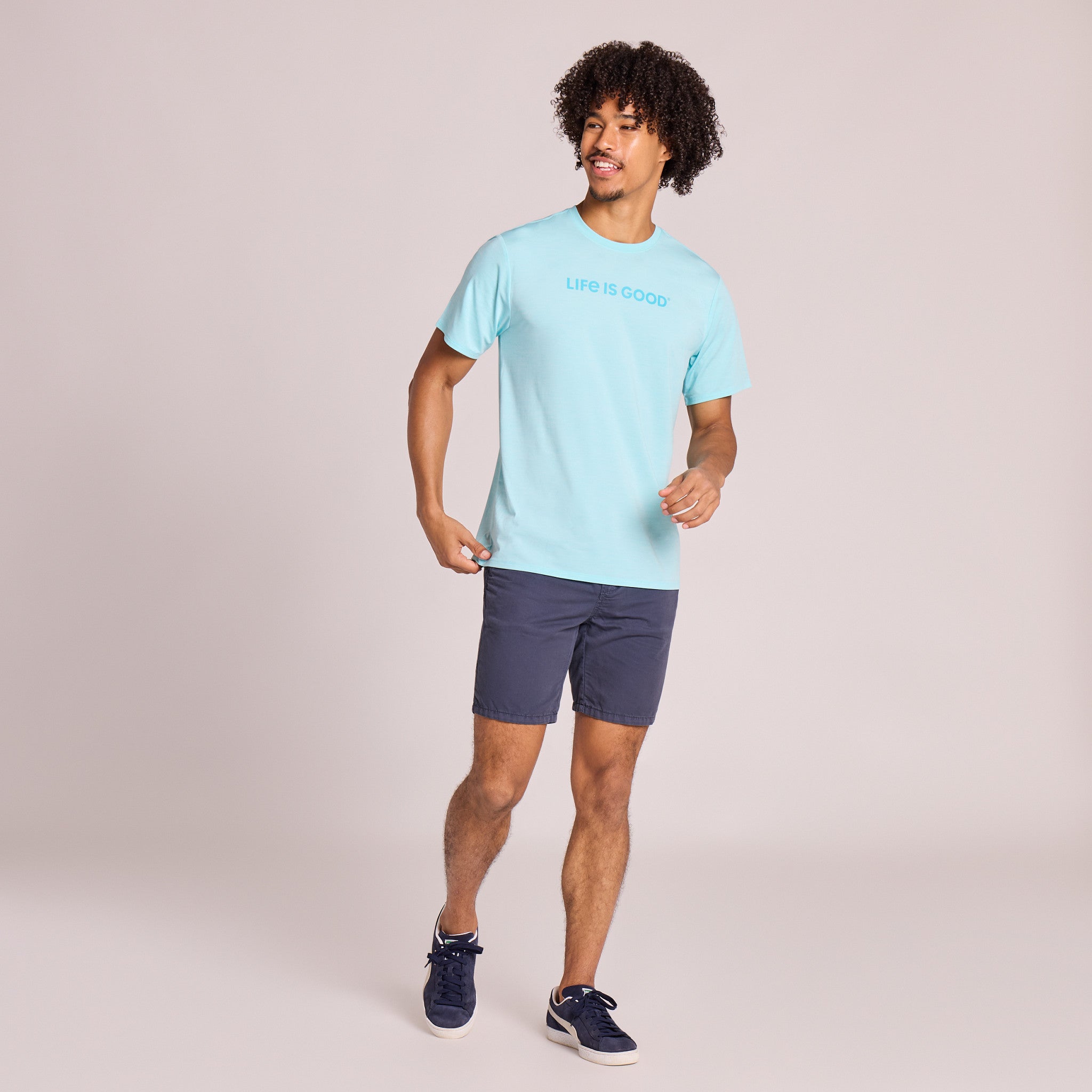 Men's Life is Good Short Sleeve Sun Crusher Tee