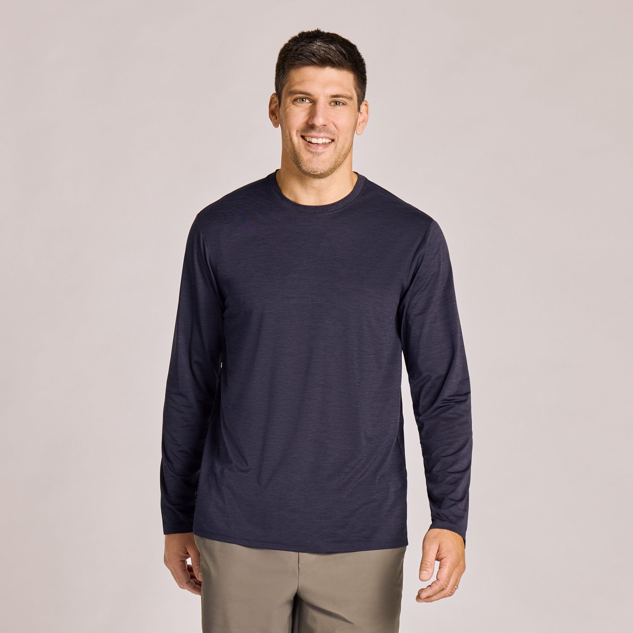 Men's Solid Long Sleeve Sun Crusher Tee