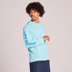 Men's Life is Good Long Sleeve Sun Crusher Hoodie