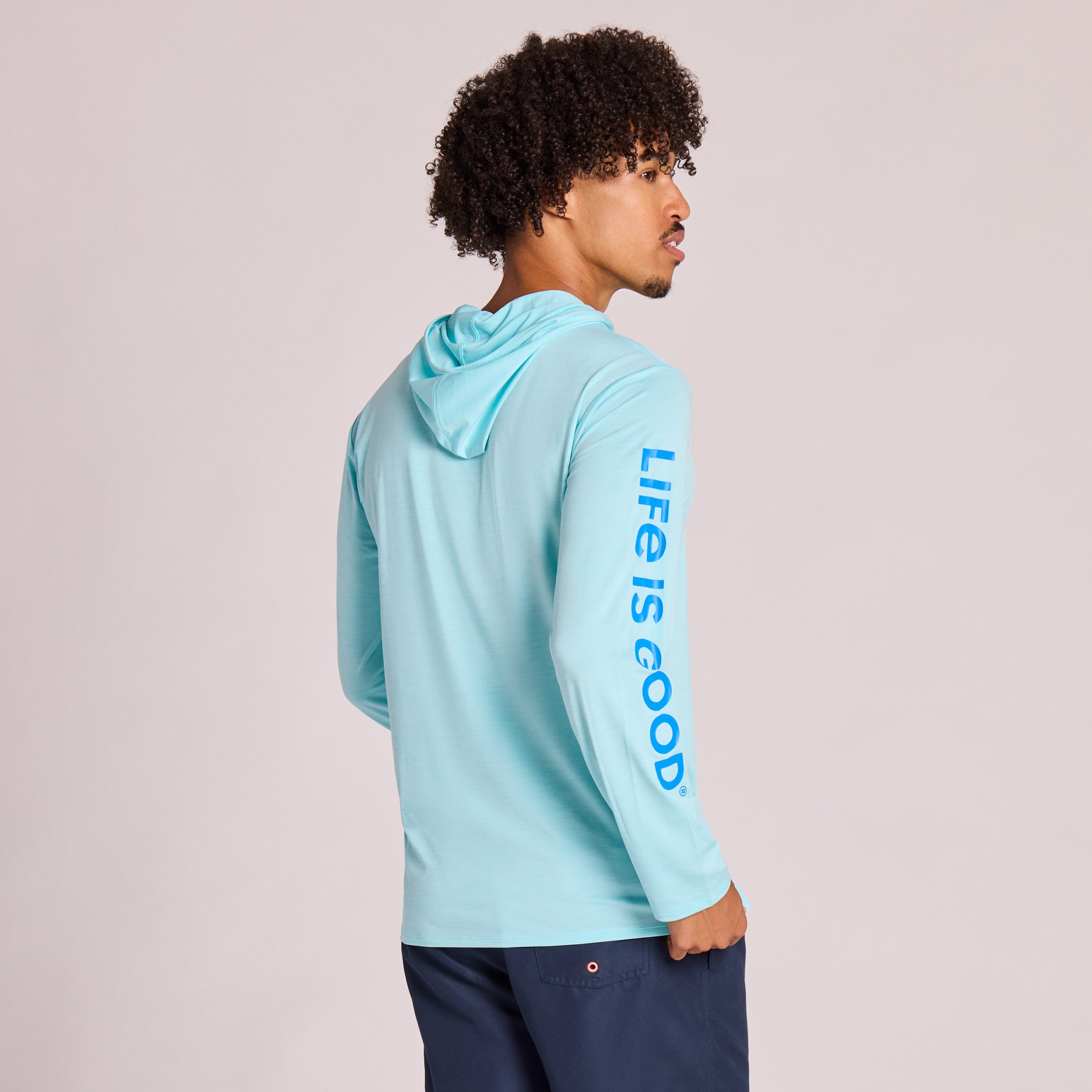 Men's Life is Good Long Sleeve Sun Crusher Hoodie