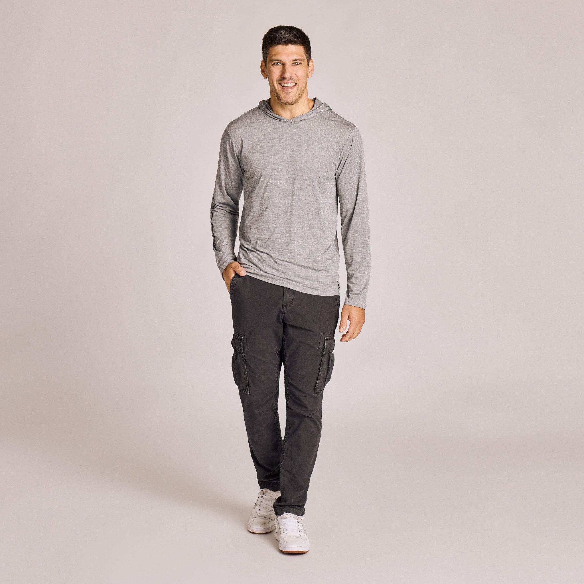 Men's Life is Good Long Sleeve Sun Crusher Hoodie