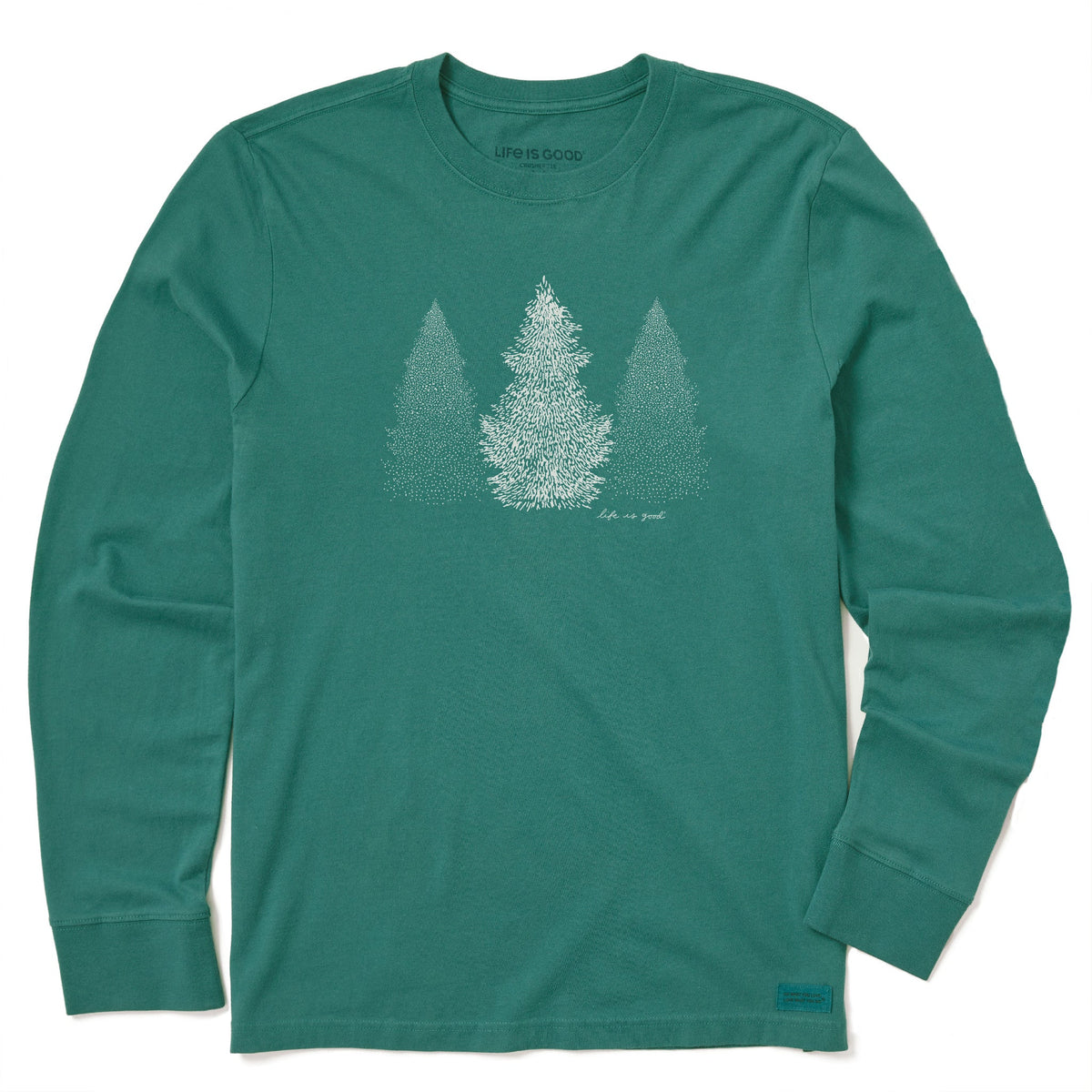 Men's Pine Trio Long Sleeve Crusher Tee