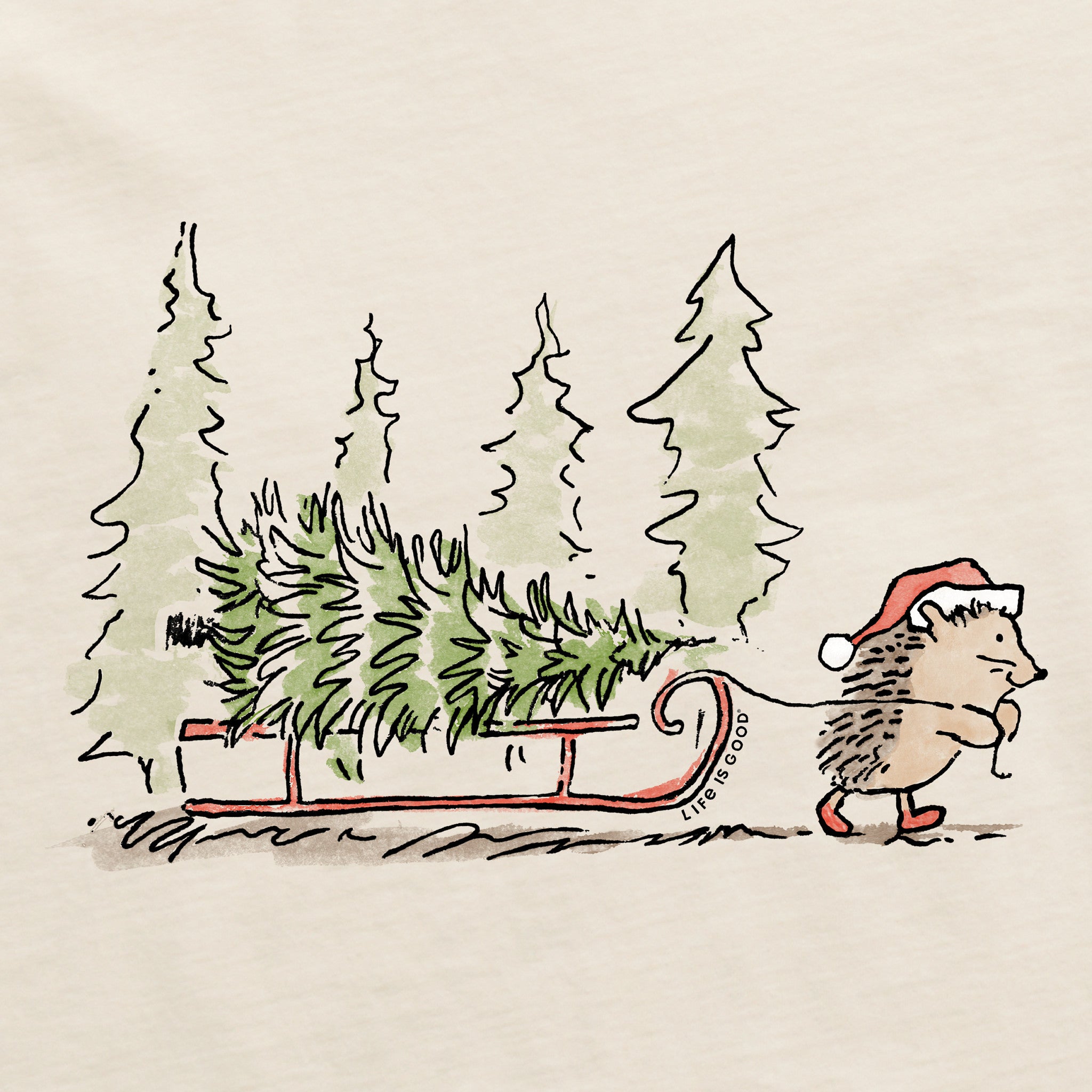 Women's Hedgehog Sled Long Sleeve Crusher Tee