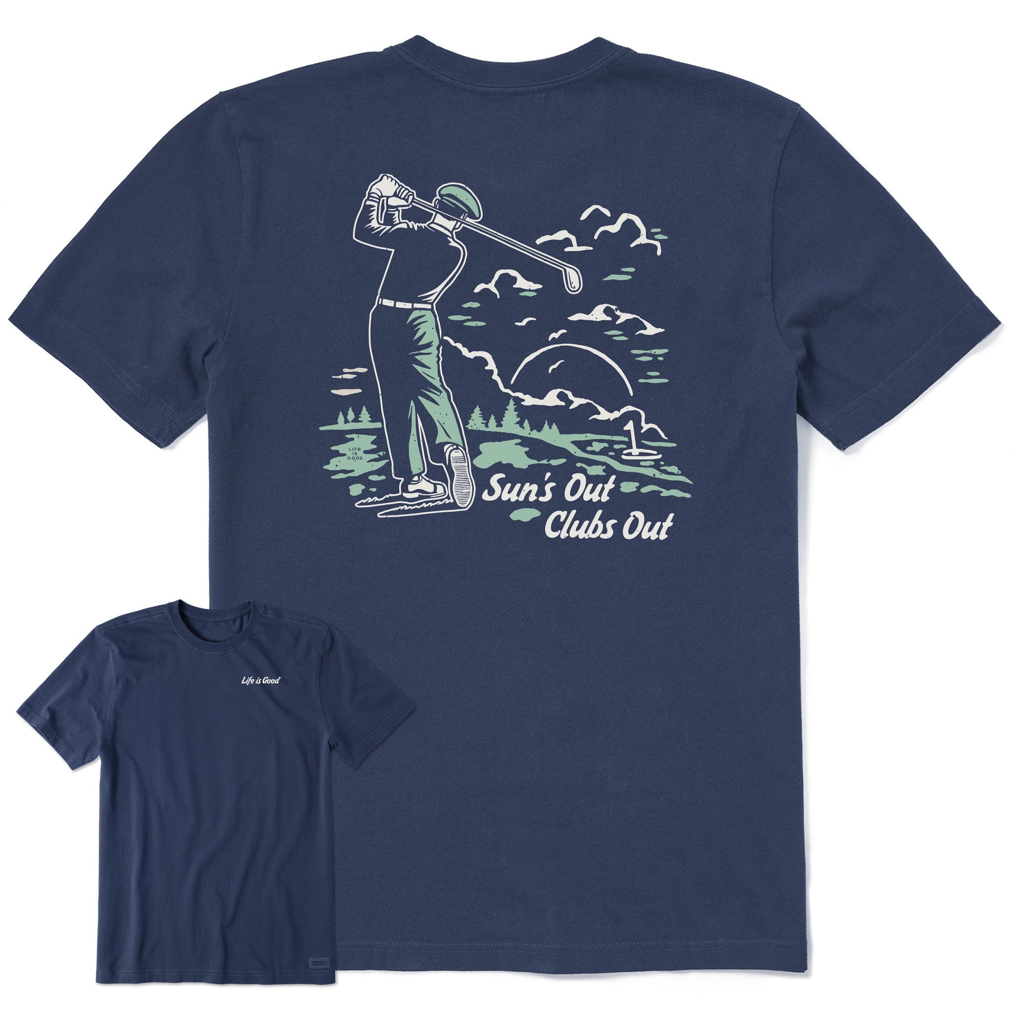 Men's Suns Out Clubs Out Short Sleeve Crusher Tee