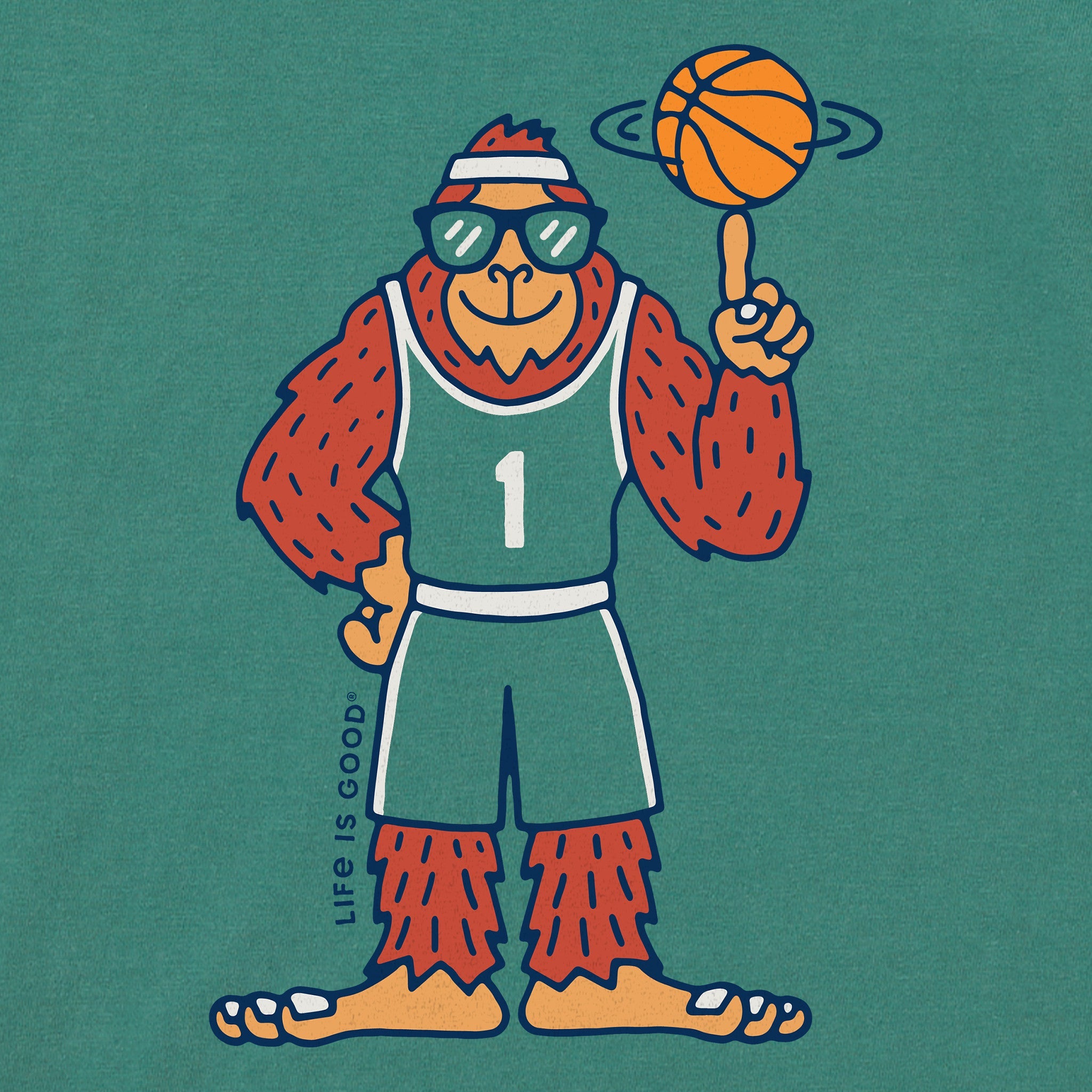 Kids Hoopin' Bigfoot Short Sleeve Crusher Tee