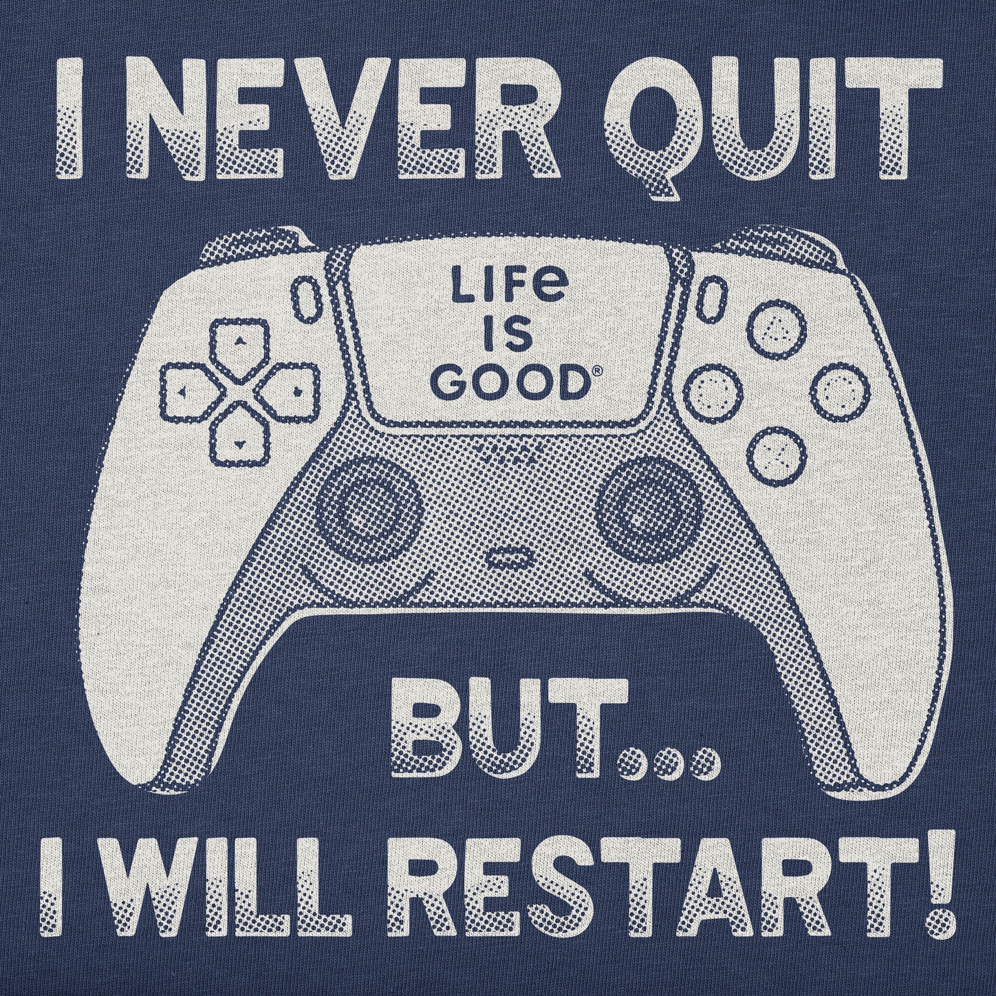 Men's I Never Quit But I Might Restart Short Sleeve Crusher Tee