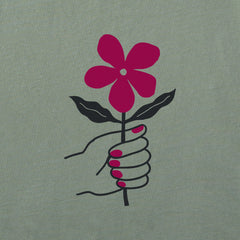 Women's Flower in Hand Short Sleeve Crusher Boxy Tee