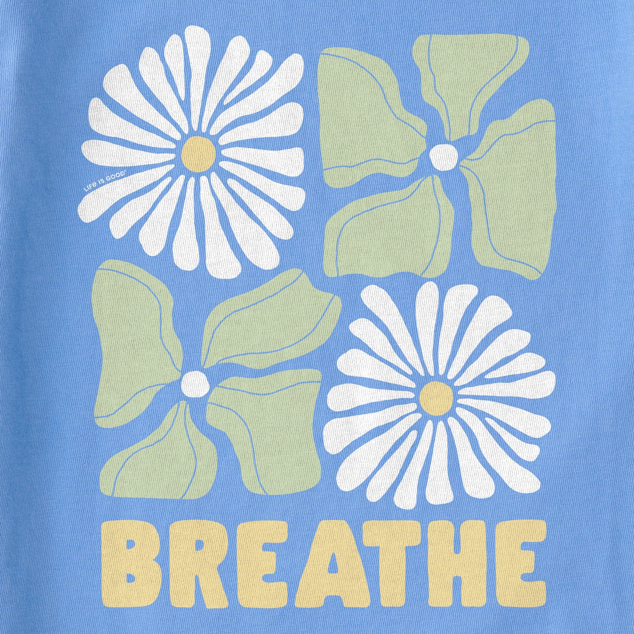 Kids Breathe Four Flowers Short Sleeve Crusher Tee
