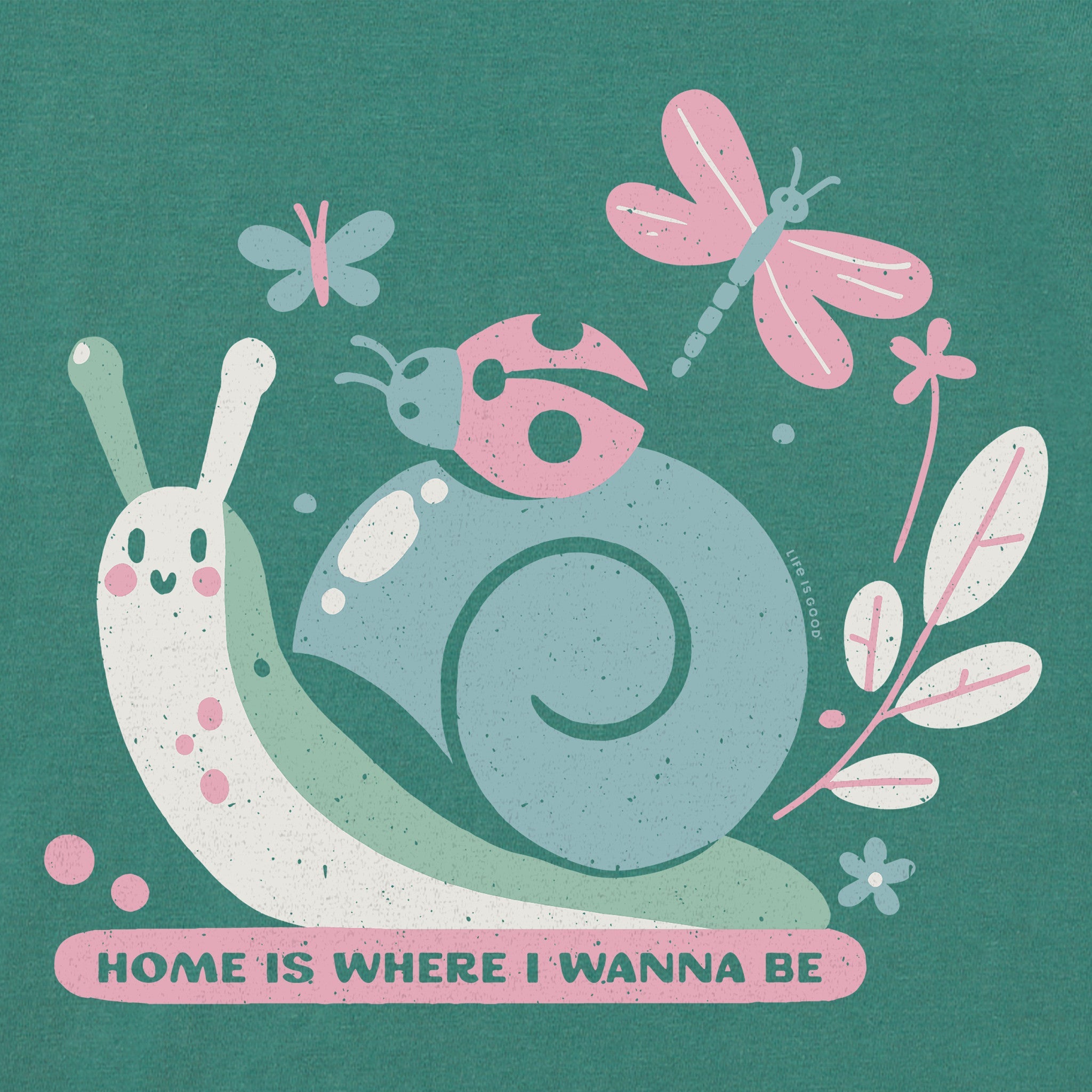 Women's Home is Where I Wanna Be Short Sleeve Crusher Tee