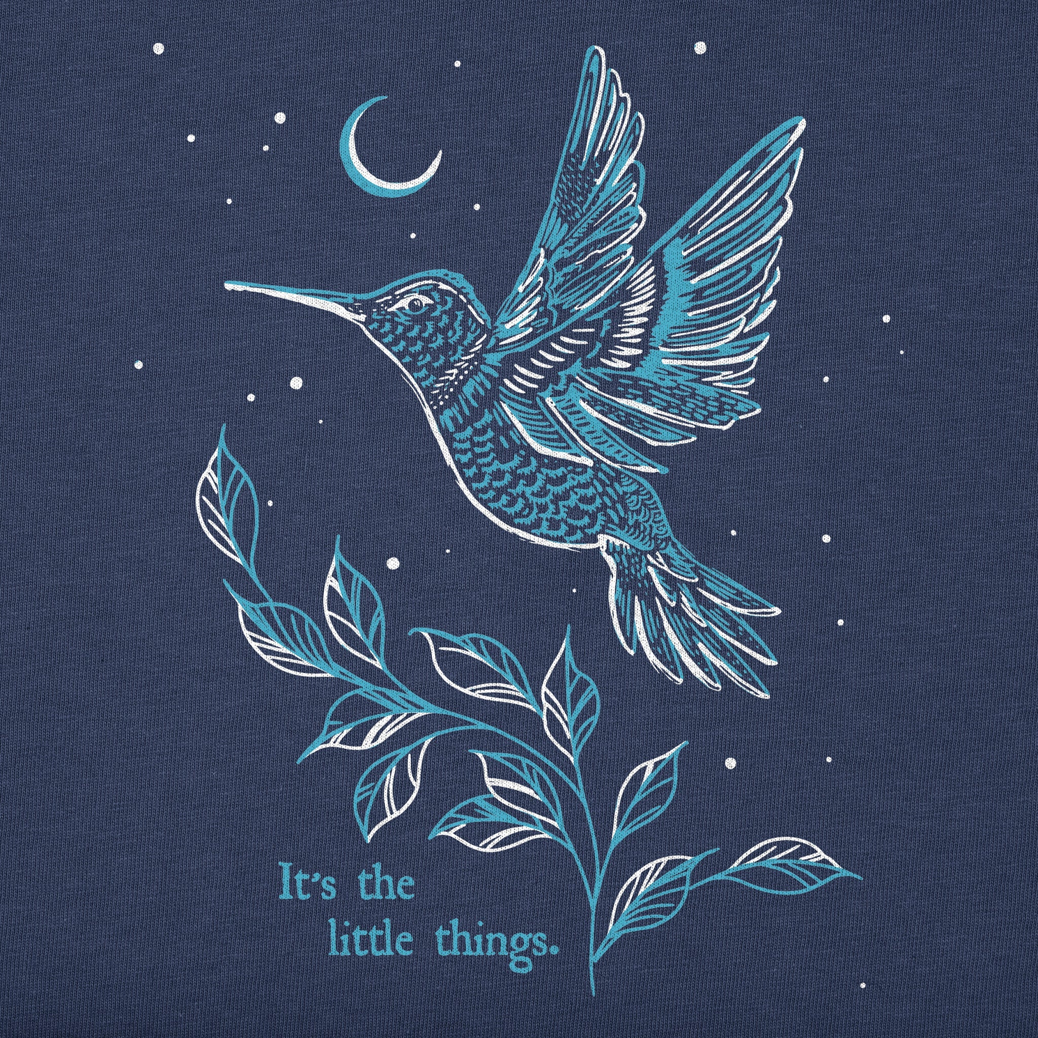Women's It's the Little Things Hummingbird Short Sleeve Crusher Tee