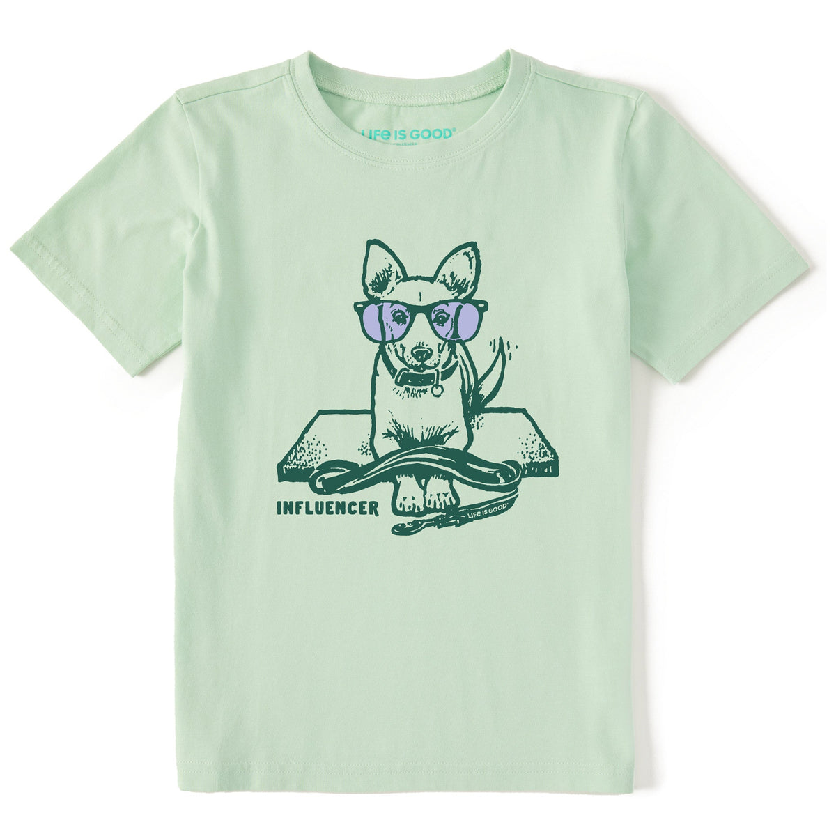 Kids Dog Influencer Short Sleeve Crusher Tee