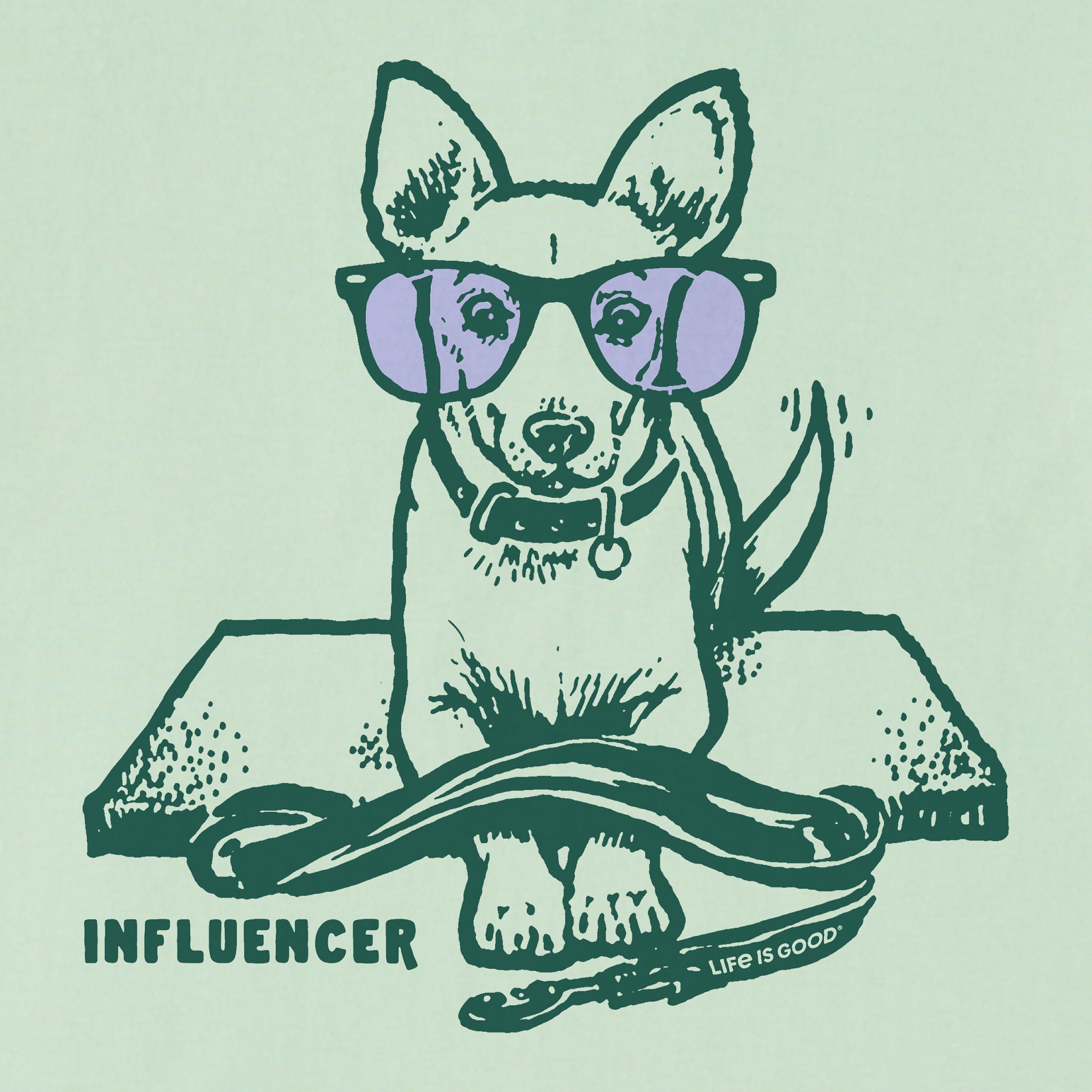 Kids Dog Influencer Short Sleeve Crusher Tee