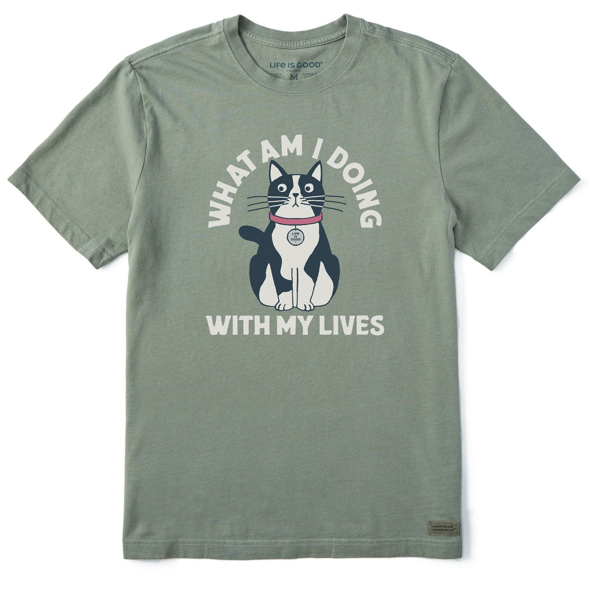 Men's What Am I Doing With My Lives Short Sleeve Crusher Tee