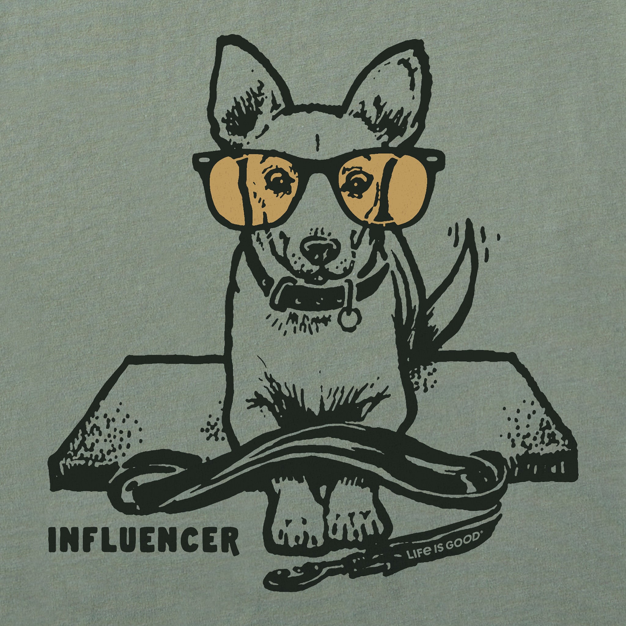 Men's Dog Influencer Short Sleeve Crusher Tee