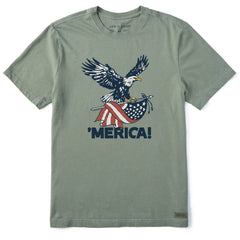 Men's 'Merica Eagle Short Sleeve Crusher Tee