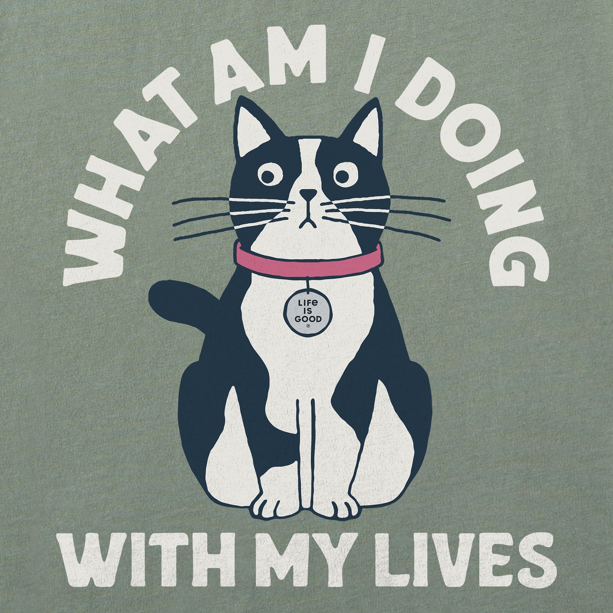Men's What Am I Doing With My Lives Long Sleeve Crusher Tee