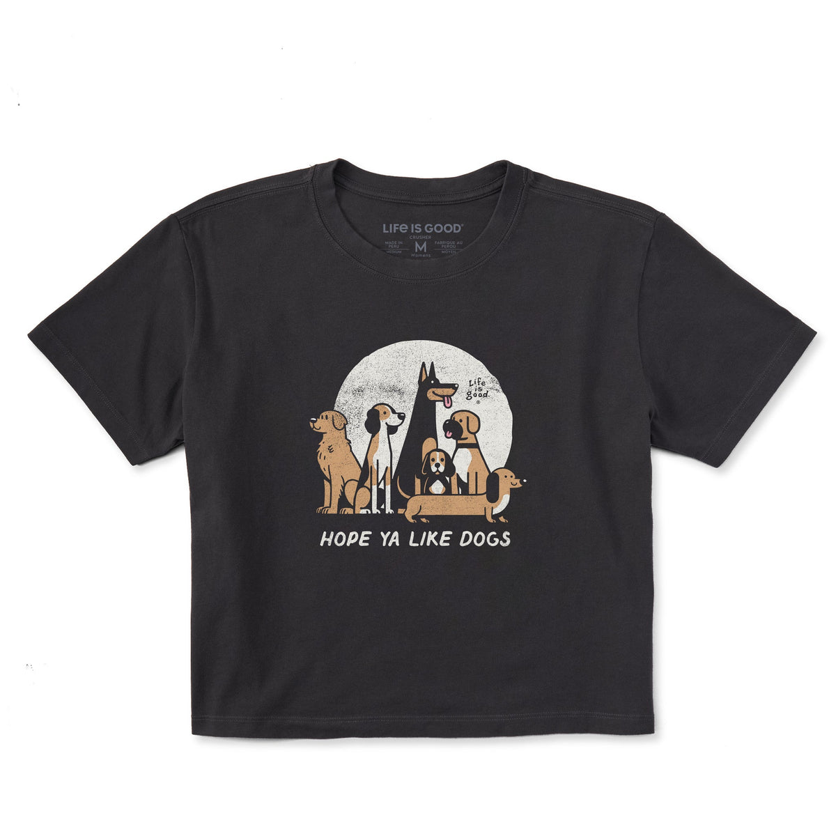 Women's Hope Ya Like Dogs Short Sleeve Crusher Boxy Tee