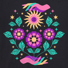 Women's Floral Sun Bloom Short Sleeve Crusher Boxy Tee