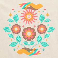 Women's Floral Sun Bloom Long Sleeve Crusher Tee