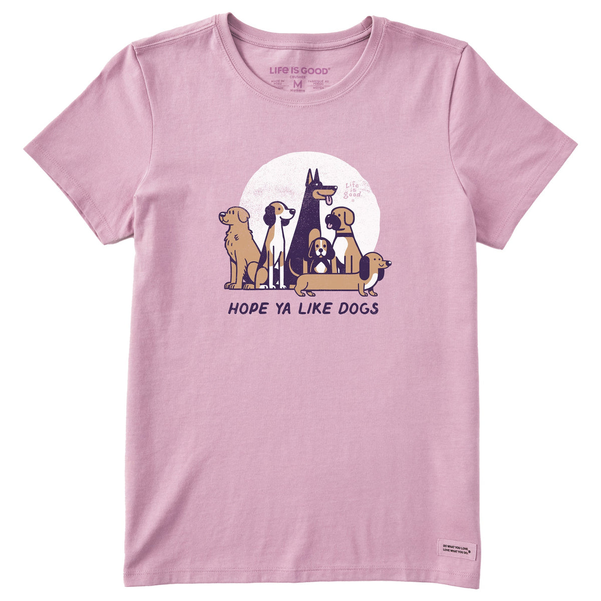 Women's Hope Ya Like Dogs Short Sleeve Crusher Tee