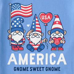 Women's America Gnome Sweet Gnome Short Sleeve Crusher Tee