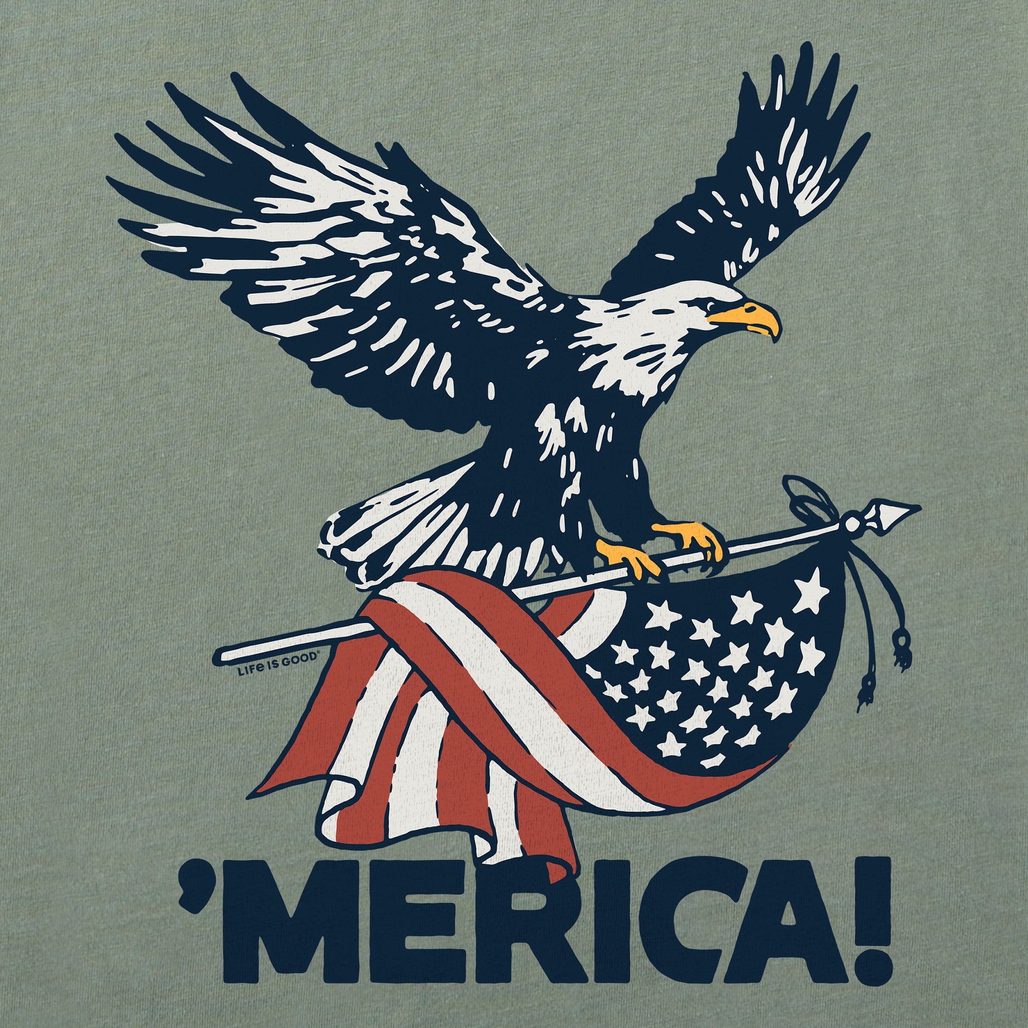 Women's 'Merica Eagle Short Sleeve Crusher Tee
