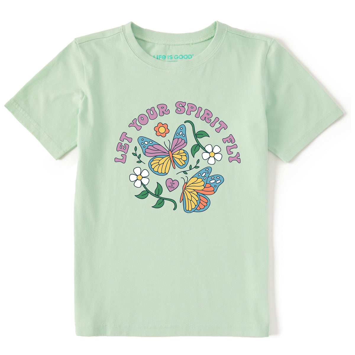 Kids Let Your Spirit Fly Short Sleeve Crusher Tee