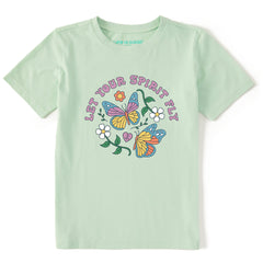 Kids Let Your Spirit Fly Short Sleeve Crusher Tee
