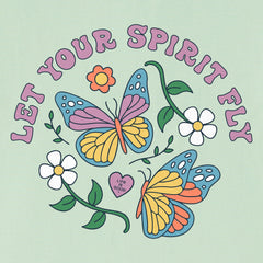 Women's Let Your Spirit Fly Short Sleeve Crusher Boxy Tee