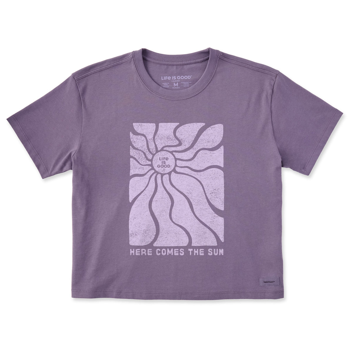 Women's Here Comes the Sun Flow Short Sleeve Crusher Boxy Tee