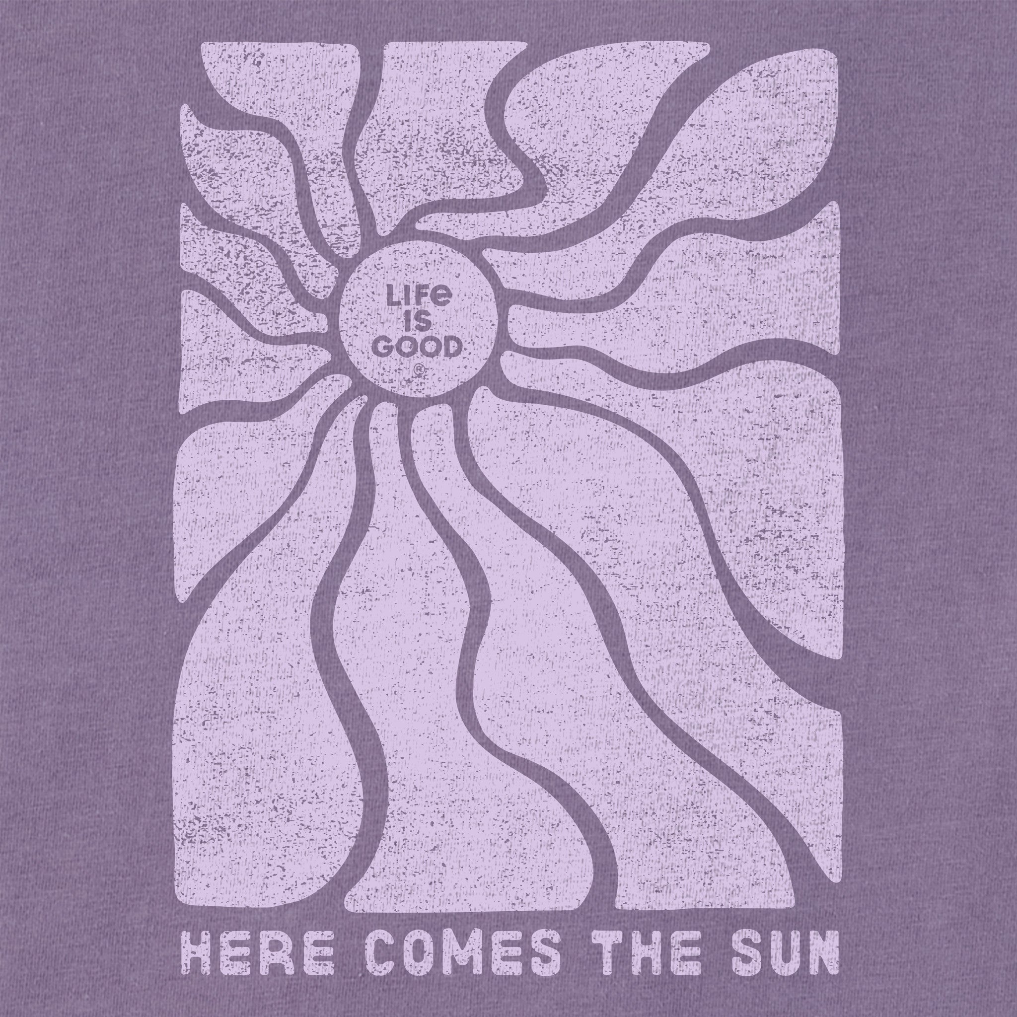 Women's Here Comes the Sun Flow Short Sleeve Crusher Boxy Tee