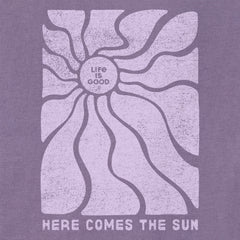 Women's Here Comes the Sun Flow Short Sleeve Crusher Boxy Tee