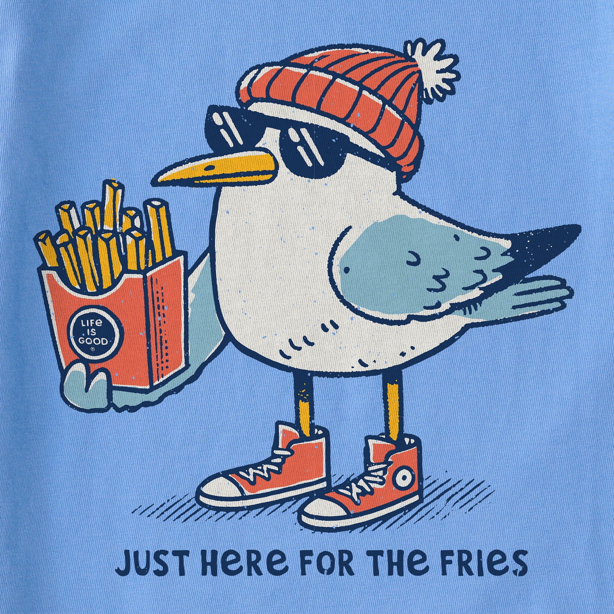 Women's Here for the Fries Seagull Short Sleeve Tee