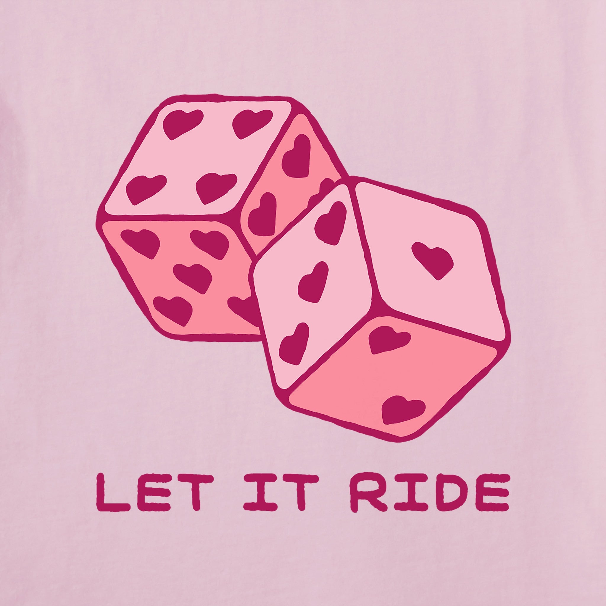 Women's Let it Ride Dice Long Sleeve Crusher Vee