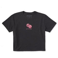 Women's Let it Ride Dice Short Sleeve Crusher Boxy Tee