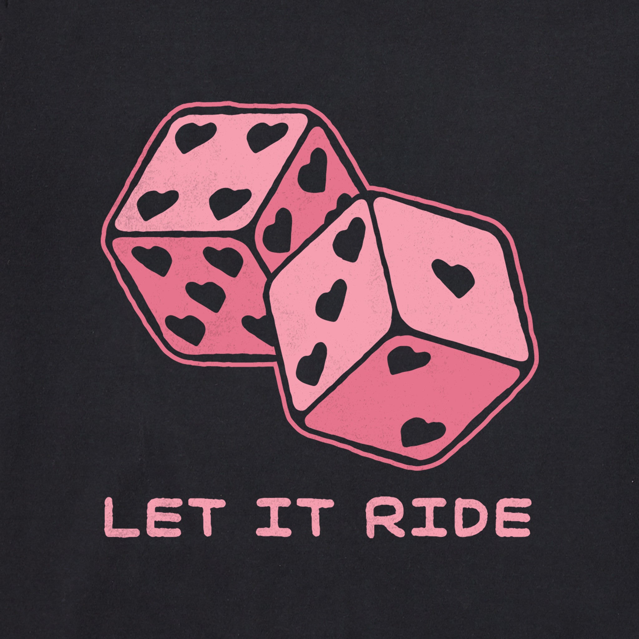 Women's Let it Ride Dice Short Sleeve Crusher Boxy Tee