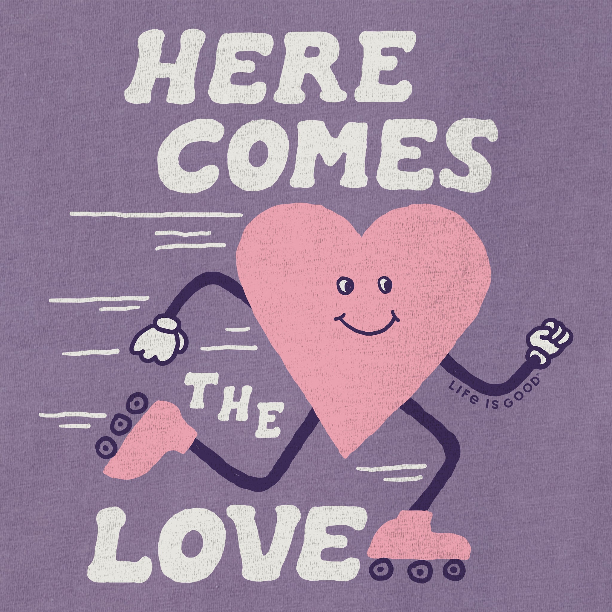 Women's Here Comes the Love Short Sleeve Crusher Boxy Tee