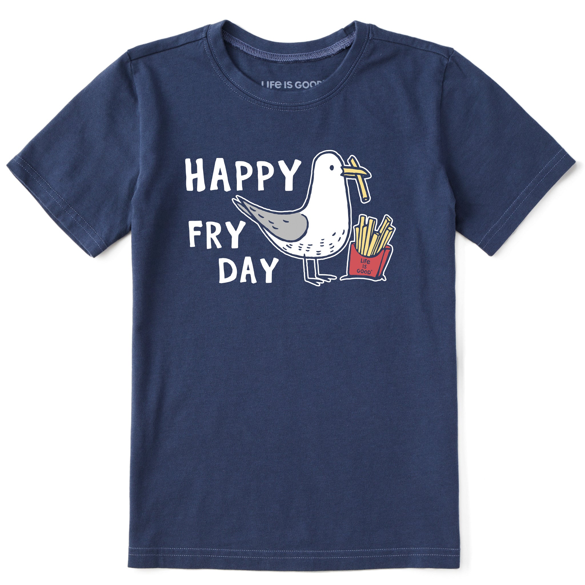 Kids Happy Fry Day Short Sleeve Crusher Tee