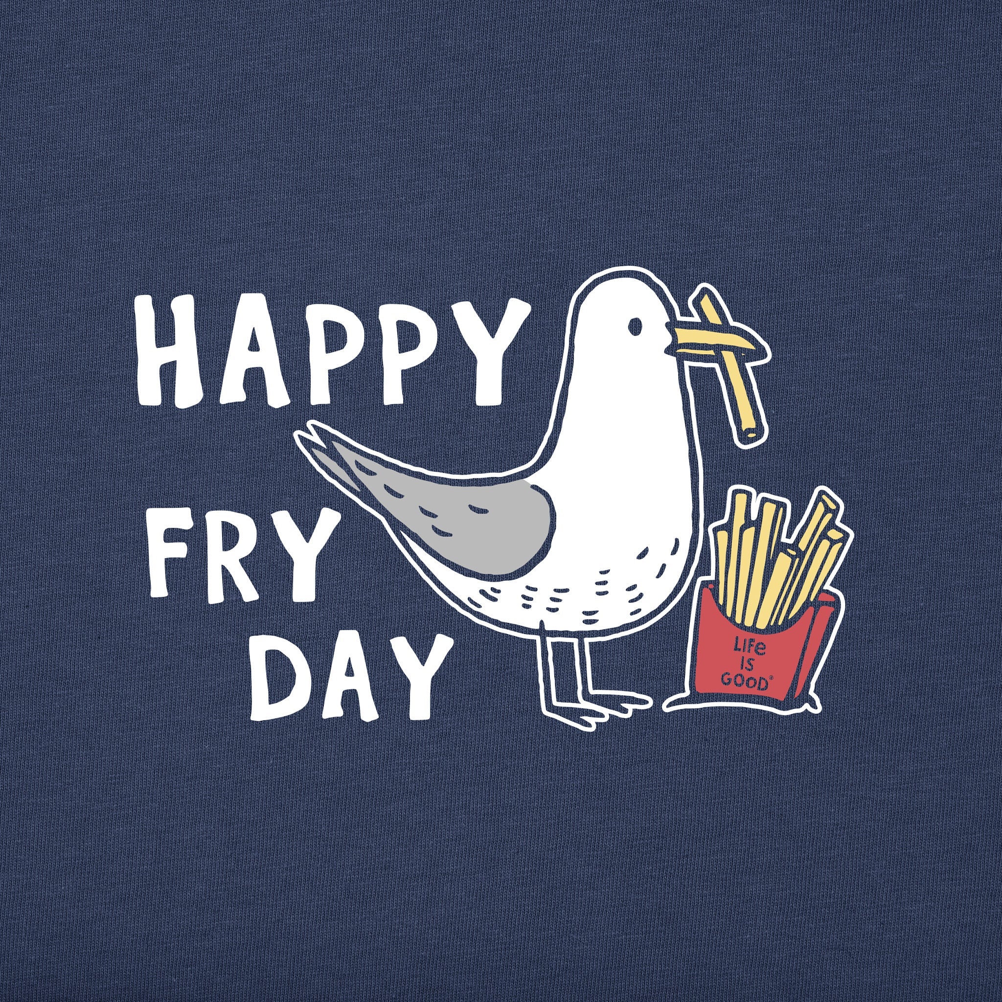 Kids Happy Fry Day Short Sleeve Crusher Tee