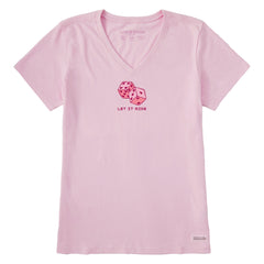 Women's Let it Ride Dice Short Sleeve Crusher Vee